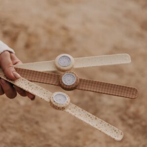 silicone watch for kids and adult strapies speckled nude