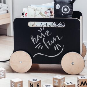 toy chest on wheels blackboard