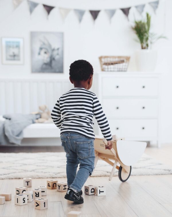 toy wheelbarrow white