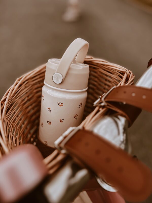 water bottle flower buds