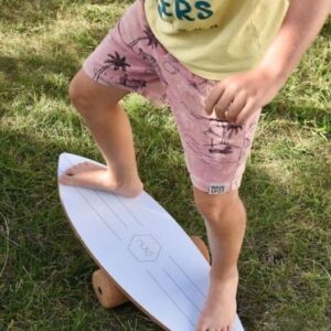 wave balance board white