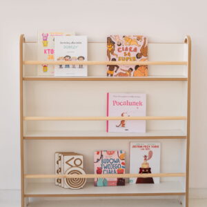 wide narrow montessori wall mounted library